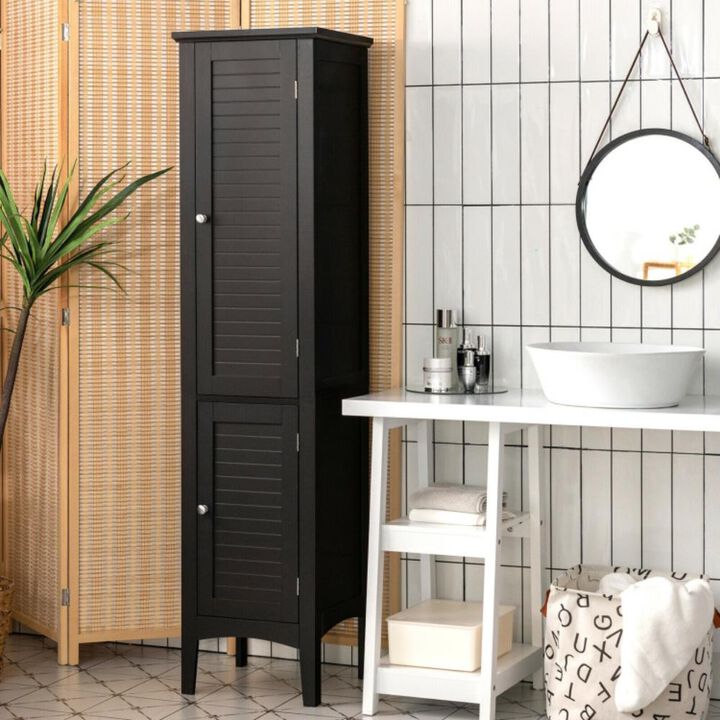 Hivvago Freestanding Bathroom Storage Cabinet for Kitchen and Living Room