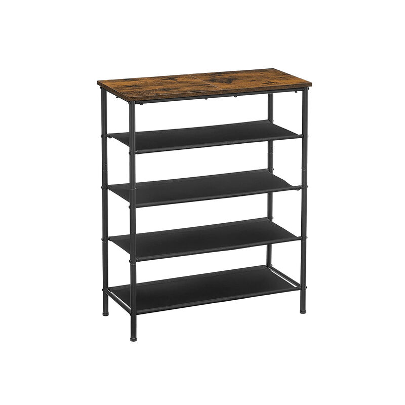 5-Tier Narrow Shoe Rack - Space-Saving Shoe Organizer for Closet or Entryway