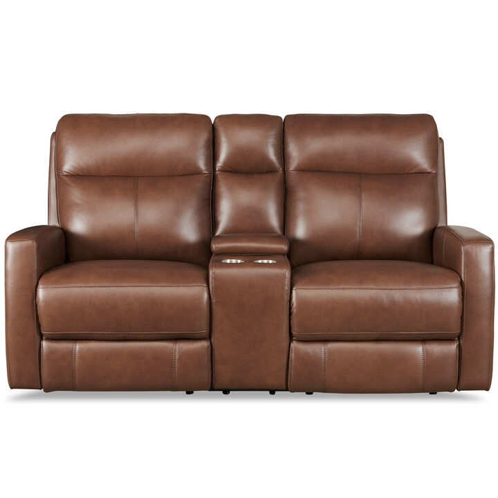Vienna Power Headrest Zero Gravity Reclining Loveseat with Console