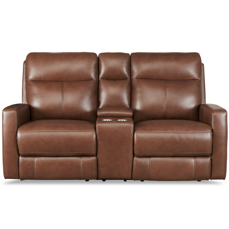 Vienna Power Headrest Zero Gravity Reclining Loveseat with Console