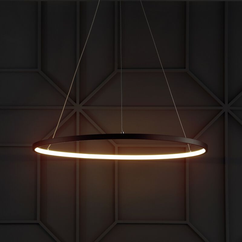 Brice 23.75″ Modern Contemporary Iron Integrated LED Pendant