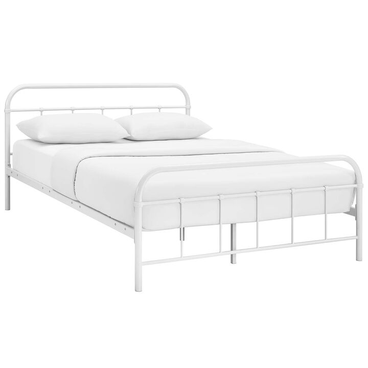 Modway Furniture  36.5 x 84.5 in. Maisie Queen Stainless Steel Bed Frame