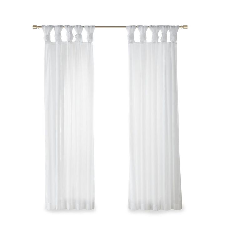 Belen Kox Ceres Twisted Tab Voile Sheer Window Pair, Belen Kox