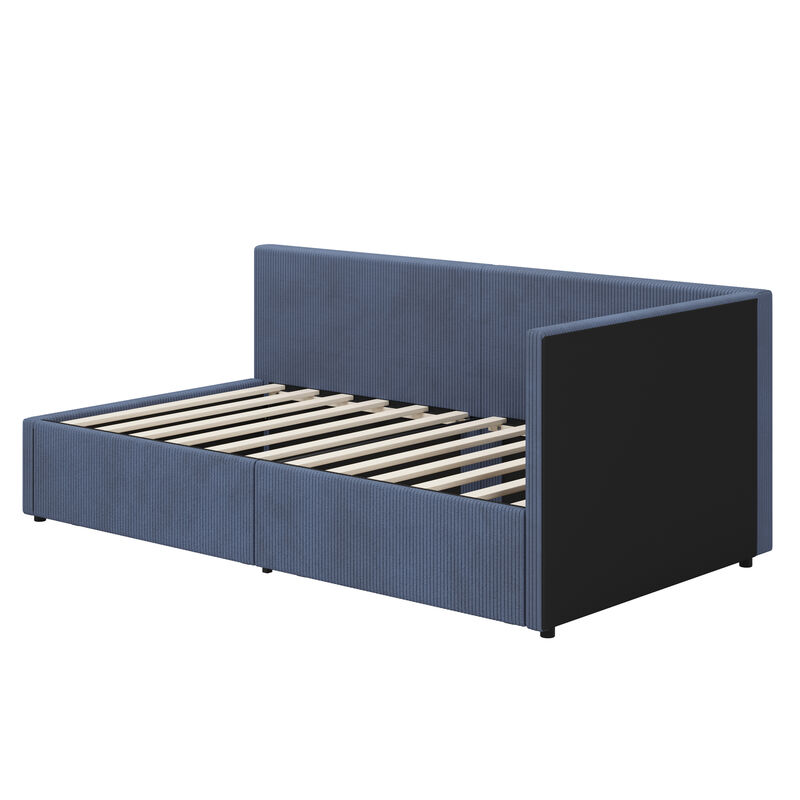 Merax L Shape Corner Bed Corduroy Daybed Bed