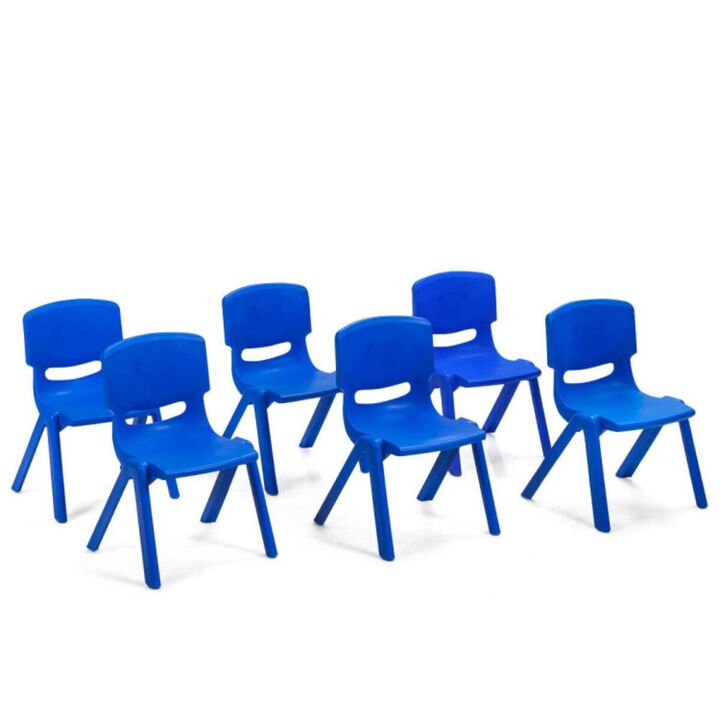 Hivvago 6-pack Kids Plastic Stackable Classroom Chaira