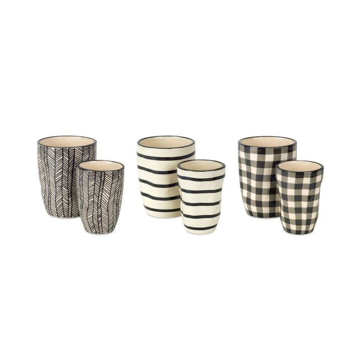 Vase (Set of 6) – Elegant Decorative Vases for Home Decor and Flower Display