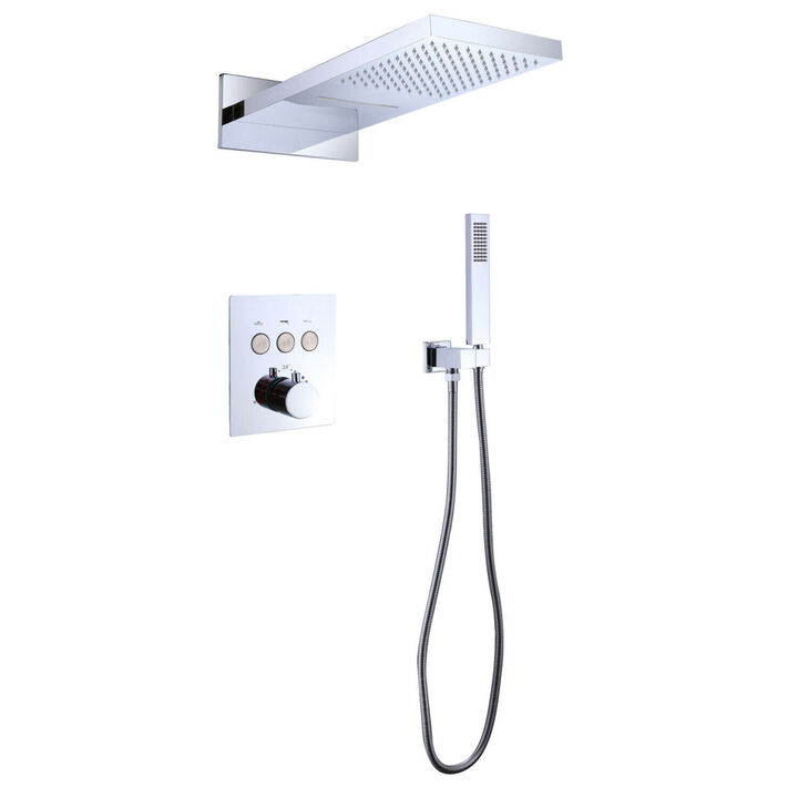 Dual Shower Heads and Handheld with Valve