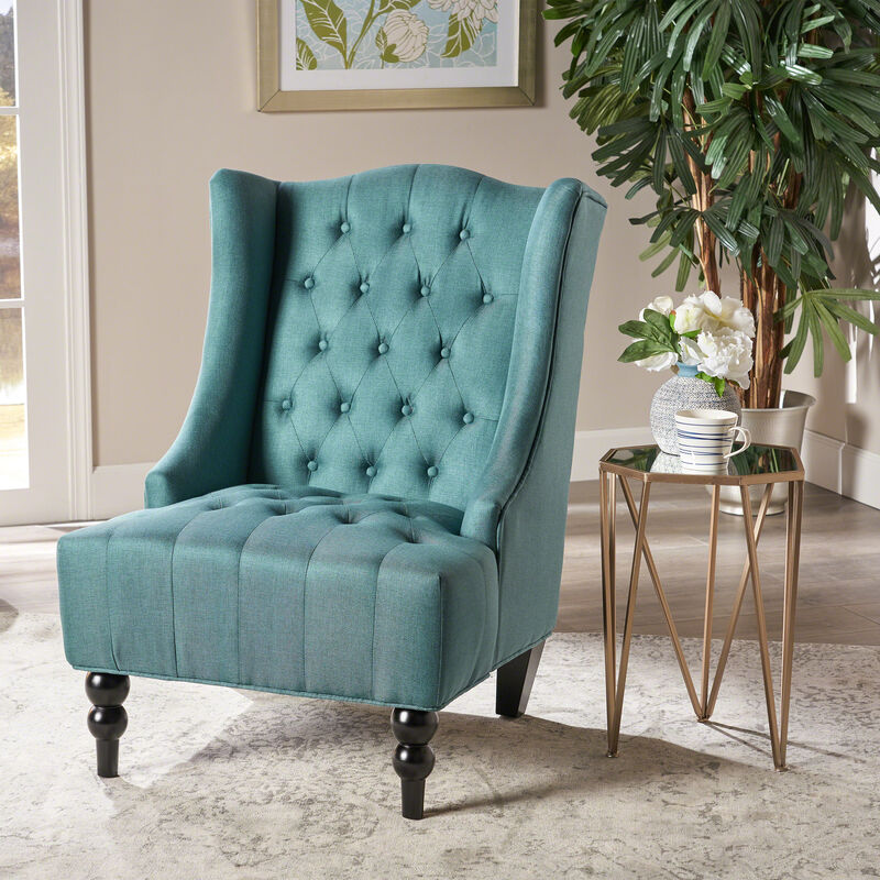 Merax Upholstered Wingback Accent Chair