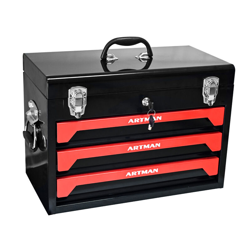 Heavy-Duty Tool Box with 3 Drawers for Easy Access and Storage