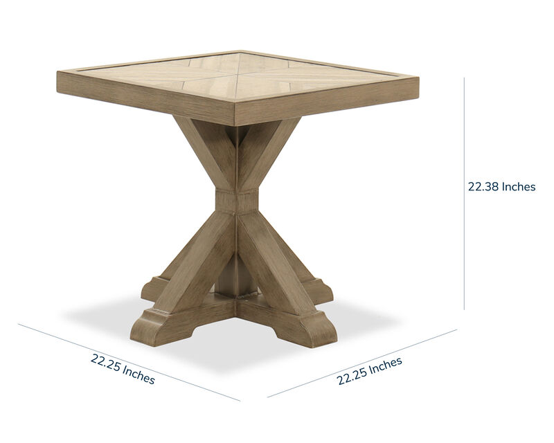 Beachcroft Beige Square End Table