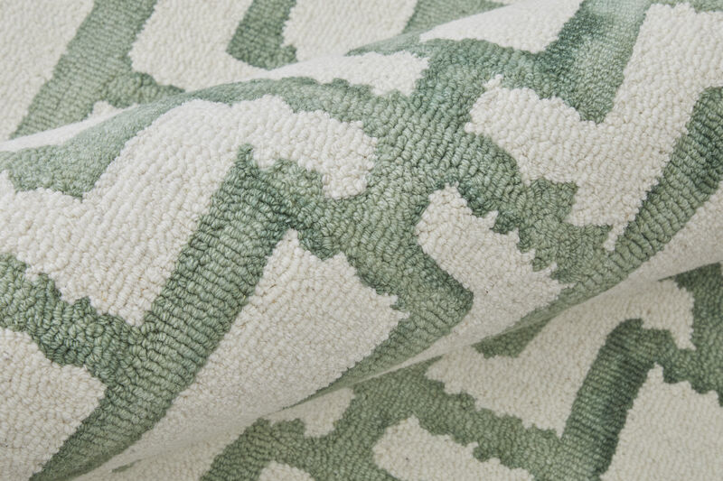 Lorrain 8919F Ivory/Green 3'6" x 5'6" Rug