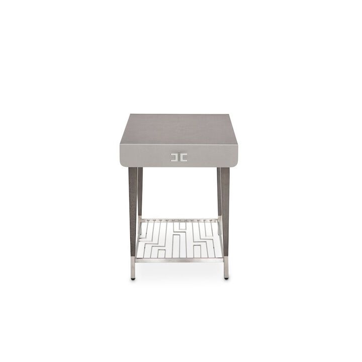 Michael Amini Roxbury Park End Table - Slate