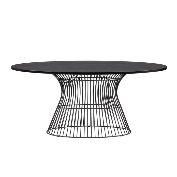 Belen Kox Black Oval Dining Table, Belen Kox