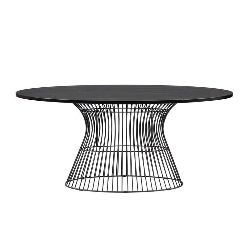 Belen Kox Black Oval Dining Table, Belen Kox