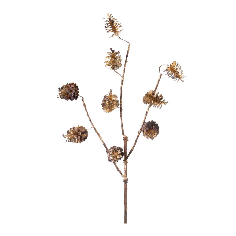 Set of 12 Pine Cone Sprays - Rustic Seasonal Accents for Home Décor