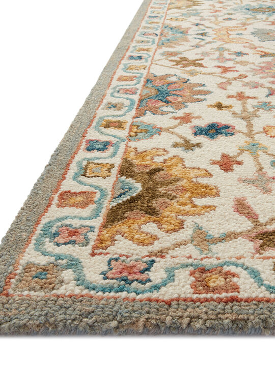 Padma PMA-05 Ivory / Multi 18" x 18" Sample Rug by