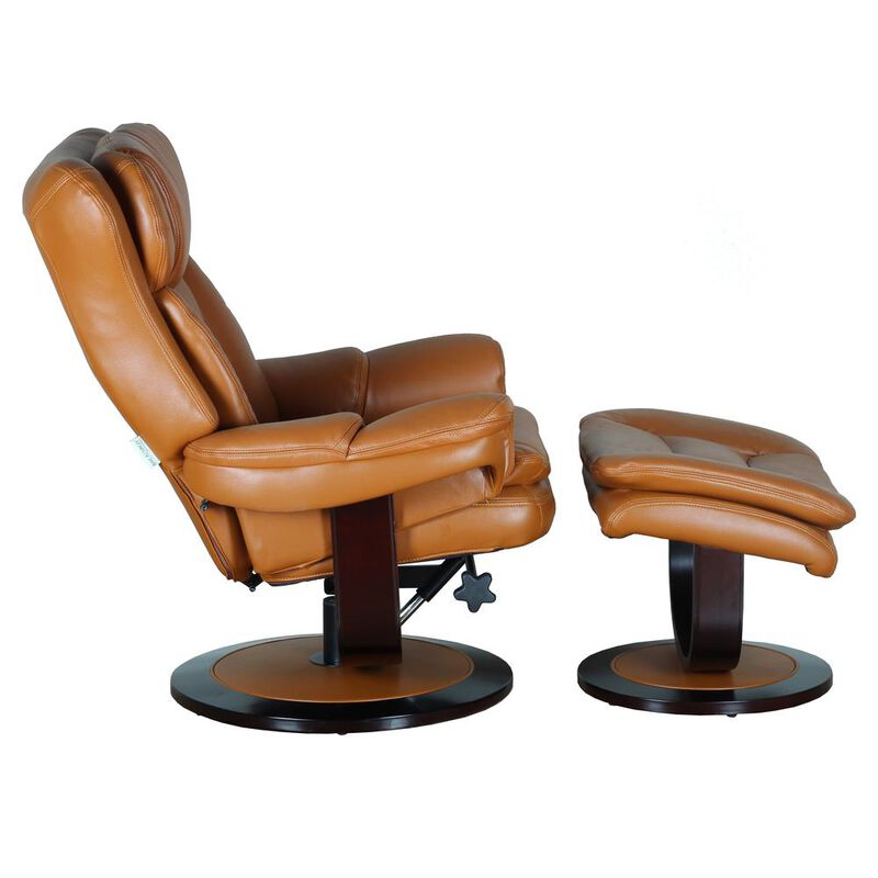 Barcalounger Roscoe Swivel Pedestal Recliner w/Ottoman
