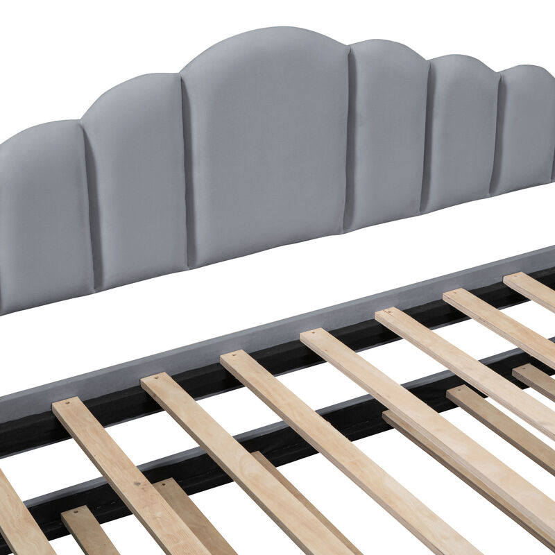 Merax Upholstered Daybed Bed Frame with Trundle