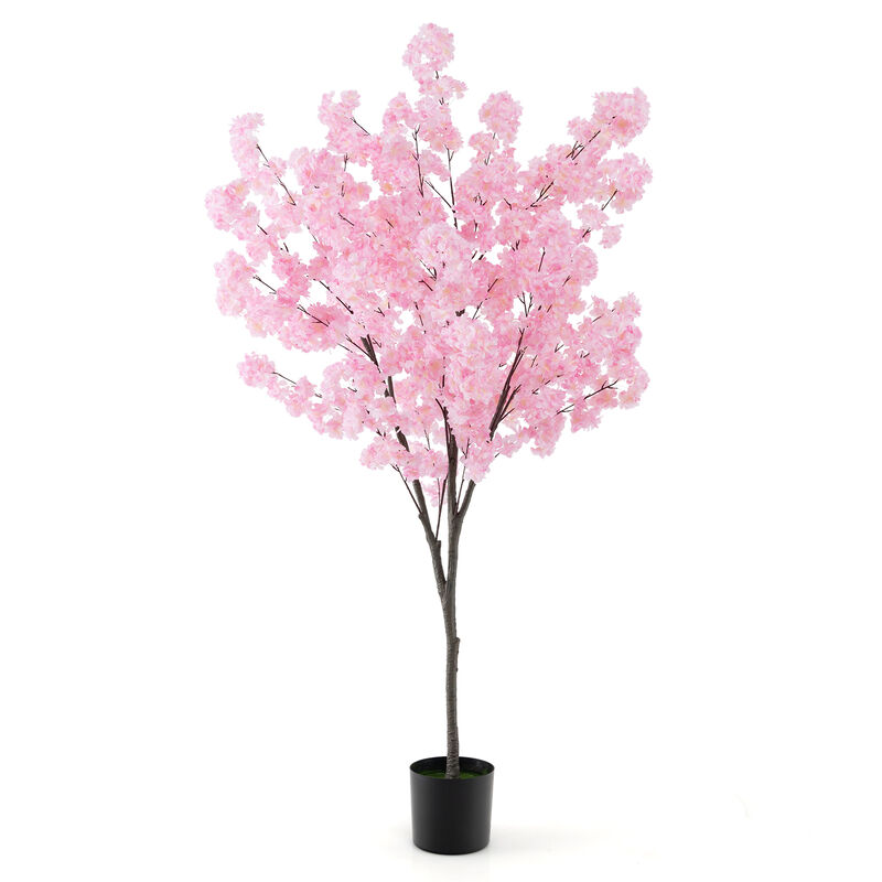 6.5 FT Artificial Cherry Blossom Tree with 1,170 Pink Flowers – Elegant Floral Decor for Events & Homes