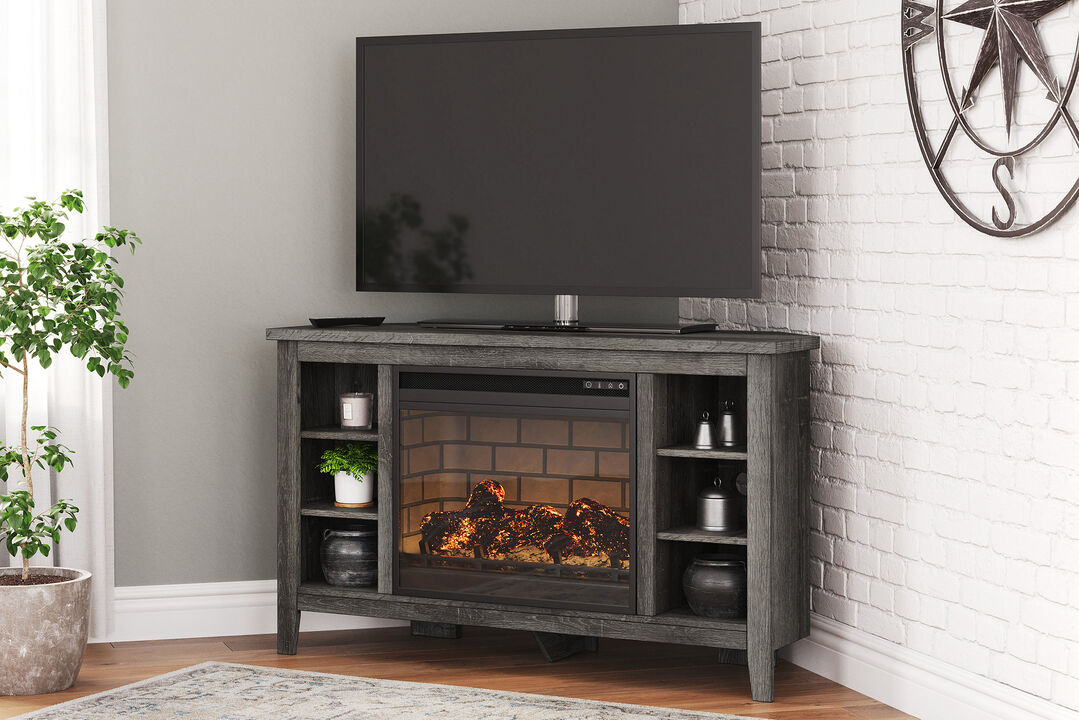 Arlenbry Corner TV Stand with Electric Fireplace