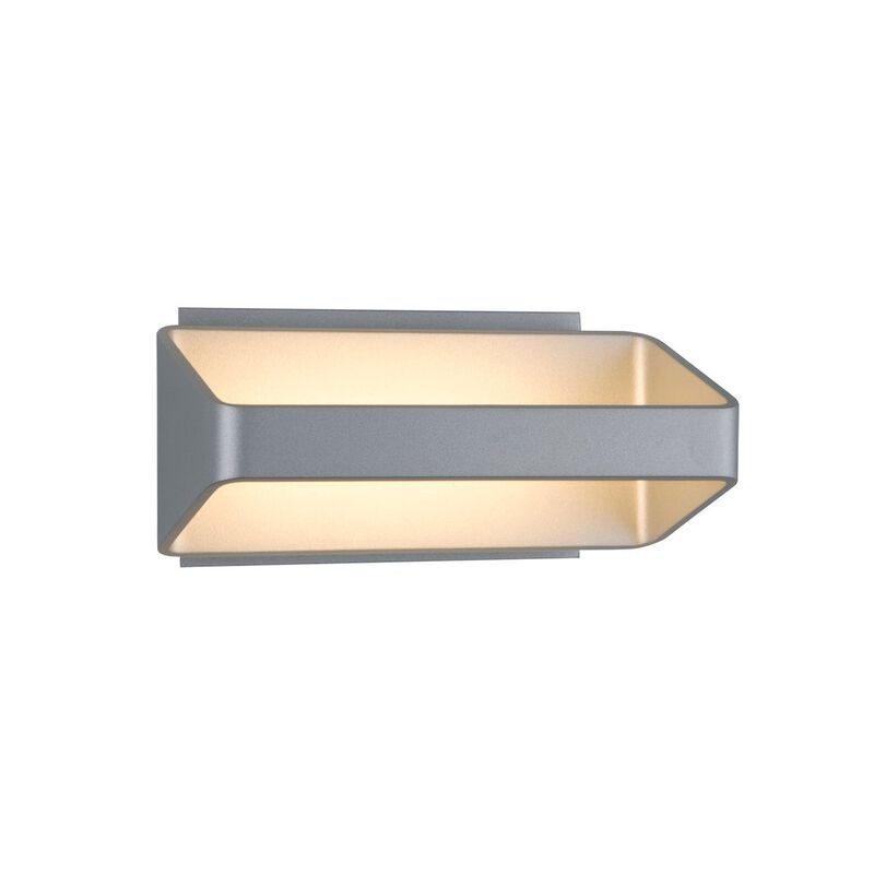 VONN Lighting Up-Down integrated LED Wall Sconce Light in Silver