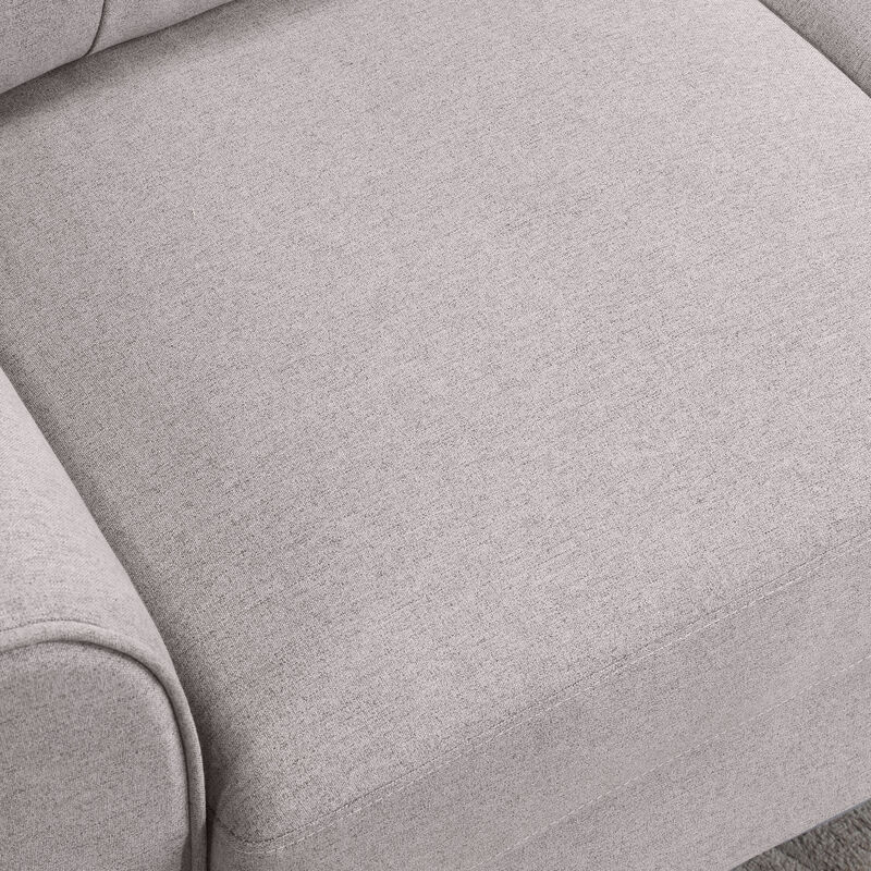 Merax Linen Upholstered Couch Single Sofa Chair