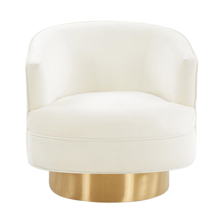 Stella Velvet Swivel Chair by Inspire Me Home Decor