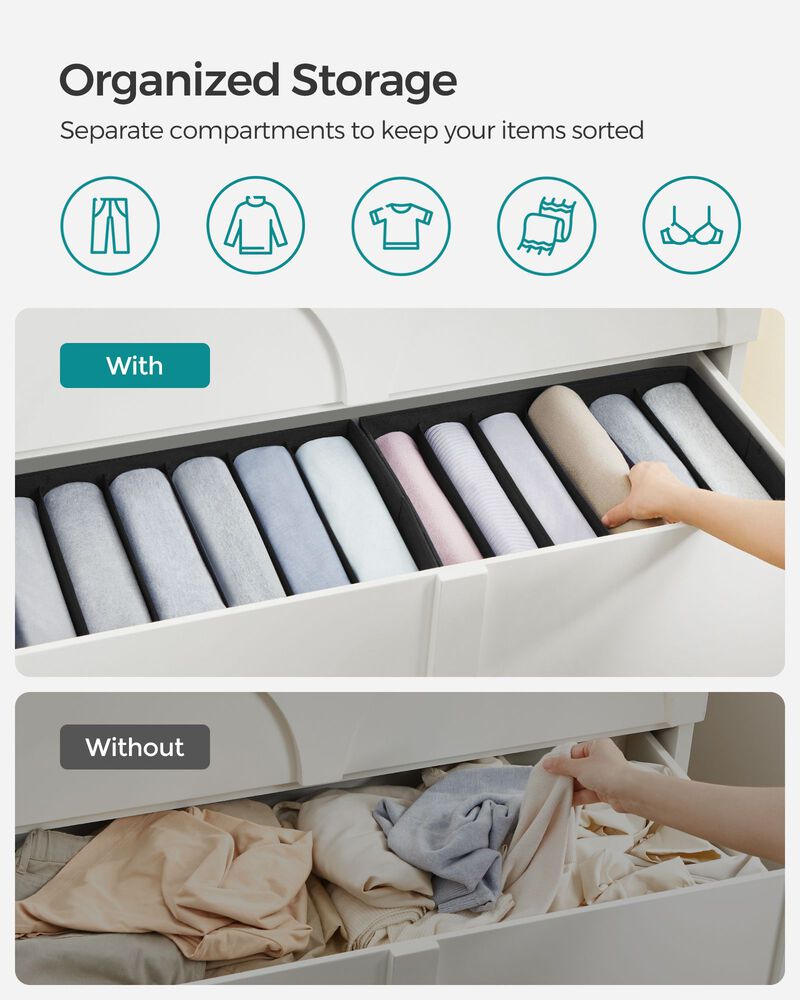 Versatile Wardrobe Clothes Organizer – Space-Saving Storage Solutions for Neat Closets