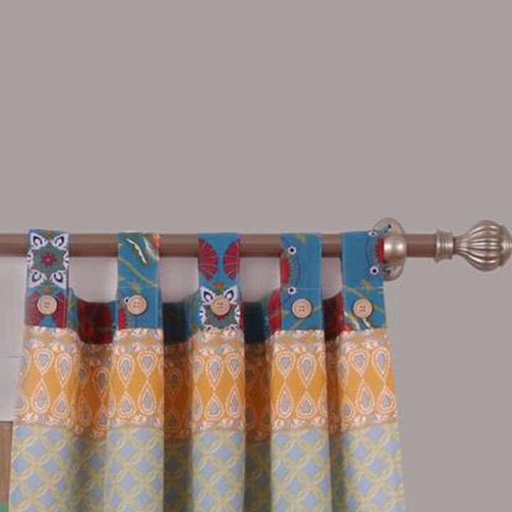 Barefoot Bungalow Thalia Window Curtain Panel Pair - 42x84", Multi