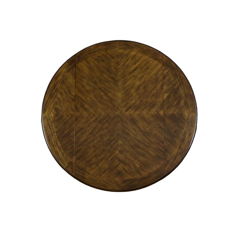 New Classic Furniture Furniture Gia Solid Wood Dining Drop Leaf Table 2 Chairs in Brown