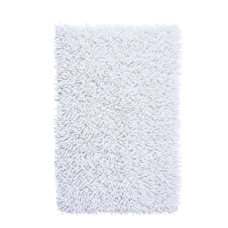 Knightsbridge Chenille Shaggy 220 GSF Non Skid Back Bath Rug 24 x 40 - Natural