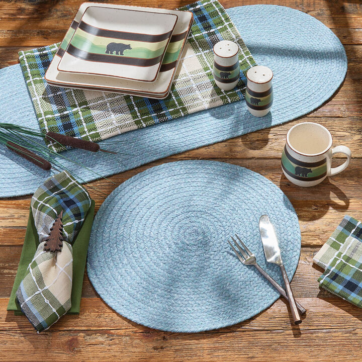 Park Designs Pepper Spice Bin Braided Placemat Set of 4