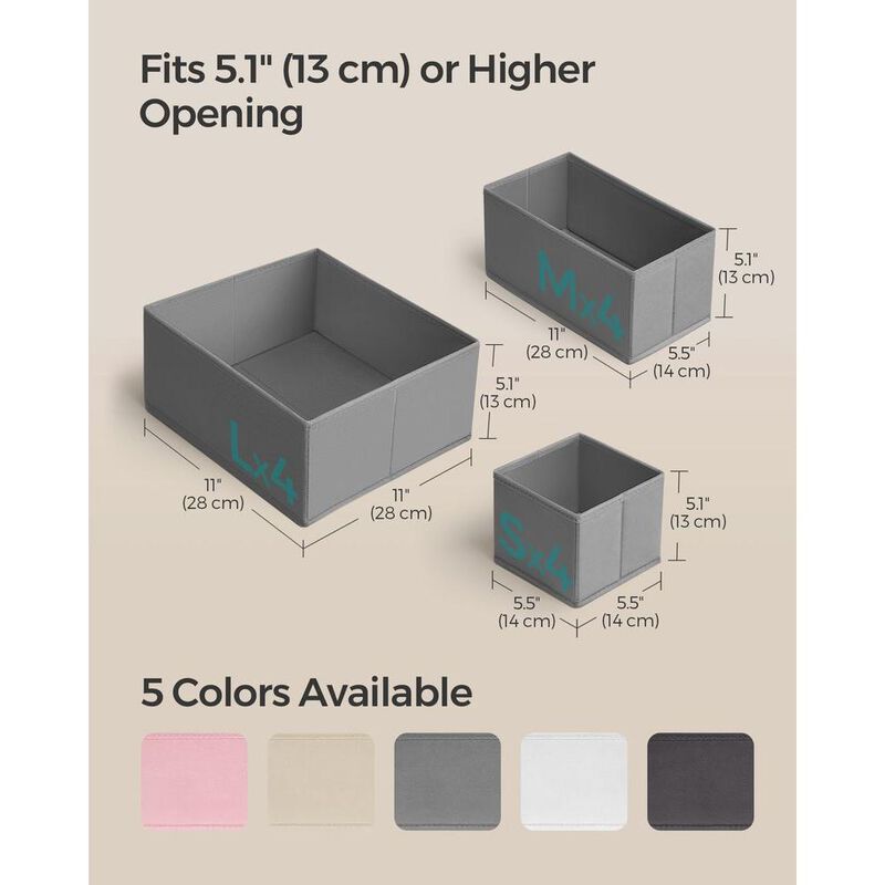 Drawer Organizer Set for Dresser Drawers – Adjustable and Versatile Storage Solutions
