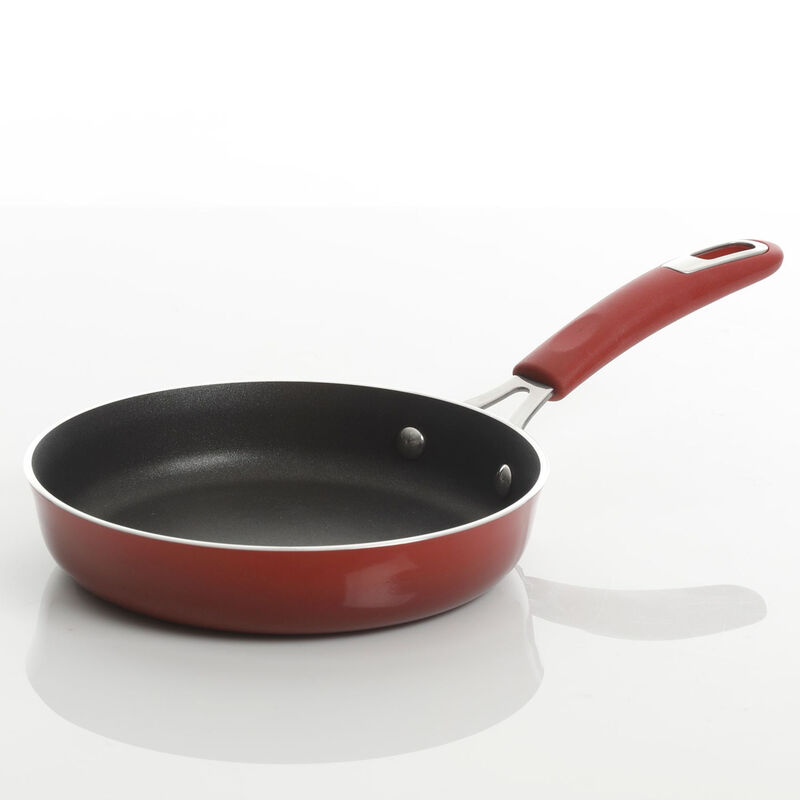 Kenmore Elite Andover 10 Piece Nonstick Aluminum Cookware Set in Red Gradient