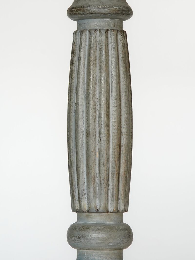 Traditional Antique Dusk Eco-friendly Handmade Mango Wood Set Of Three 6",9" & 6" Pillar Candle Holder