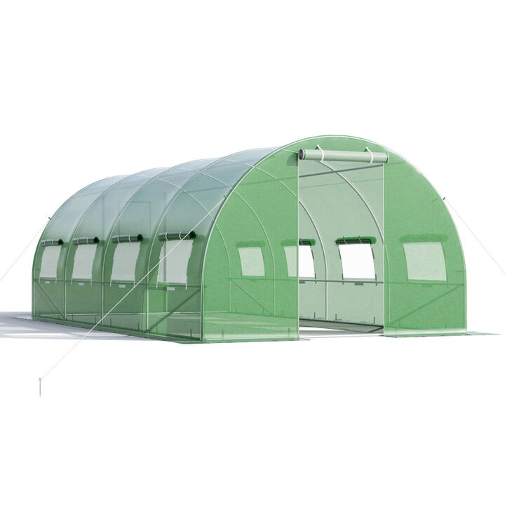 Greenhouse with  Windows and Doors for Outdoor