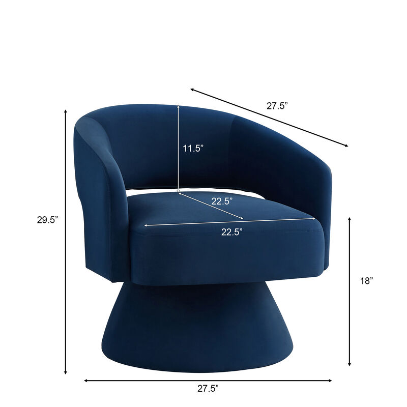 Merax Modern Swivel Barrel Chair Accent Chairs