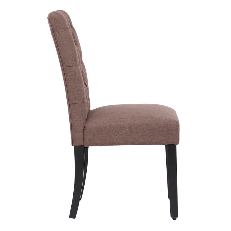 WestinTrends Upholstered Button Tufted Dining Chair