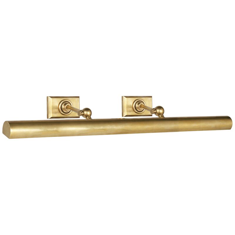 30" Cabinet Maker's Picture Light in Antique Brass