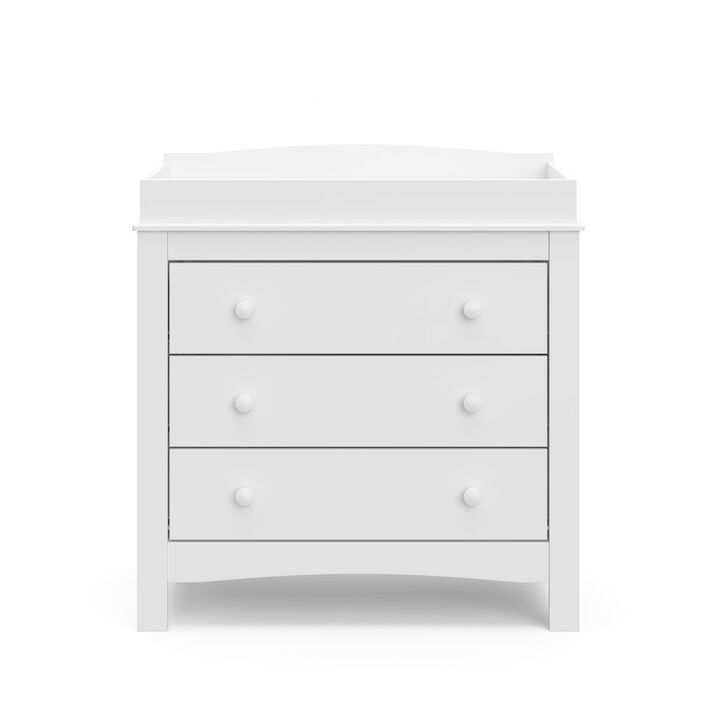 Graco Noah 3 Drawer Chest with Changing Topper (White)