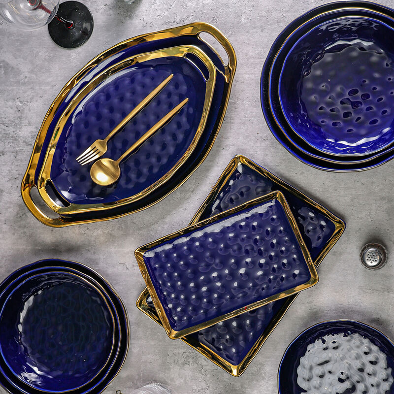 Stone Lain Florian Porcelain Serving Plate Set 2 Piece
