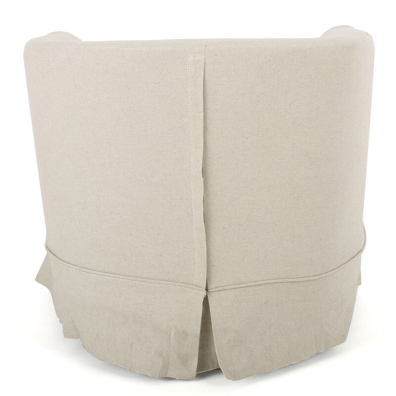 Merax Fabric Swivel Accent Chair with Washable Cover
