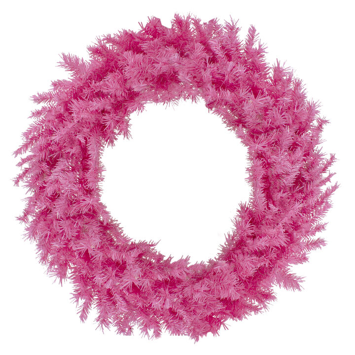 36" Pink Spruce Artificial Christmas Wreath  Unlit