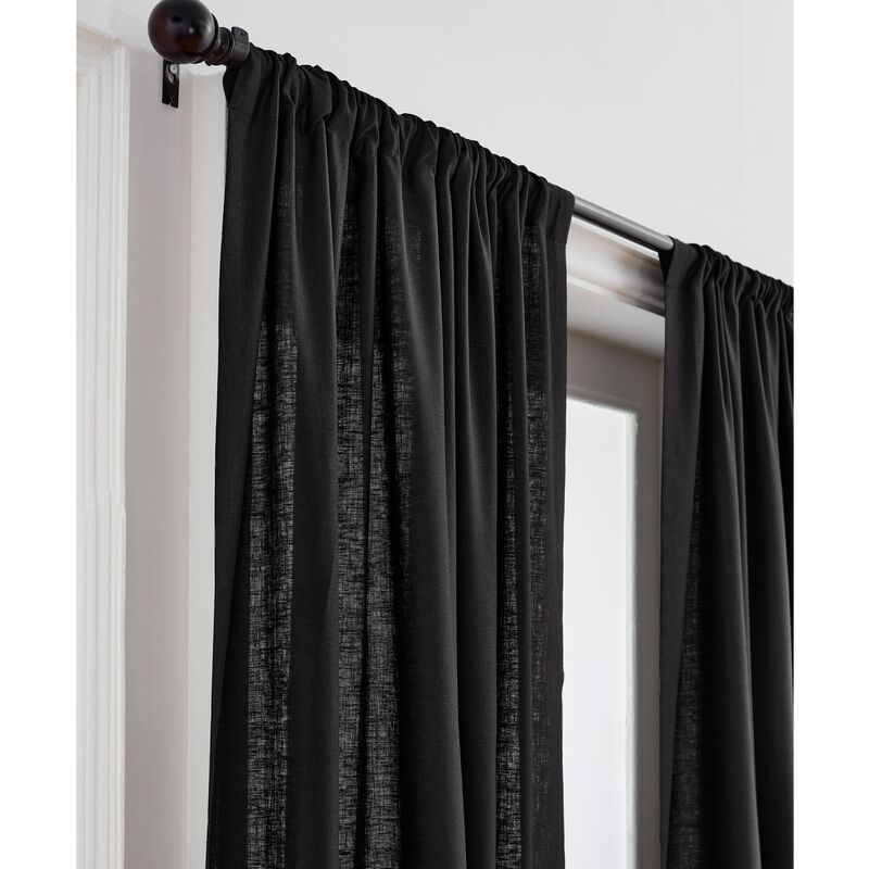Solino Home 100% Pure Linen Curtain | Linen for Thanksgiving, Christmas