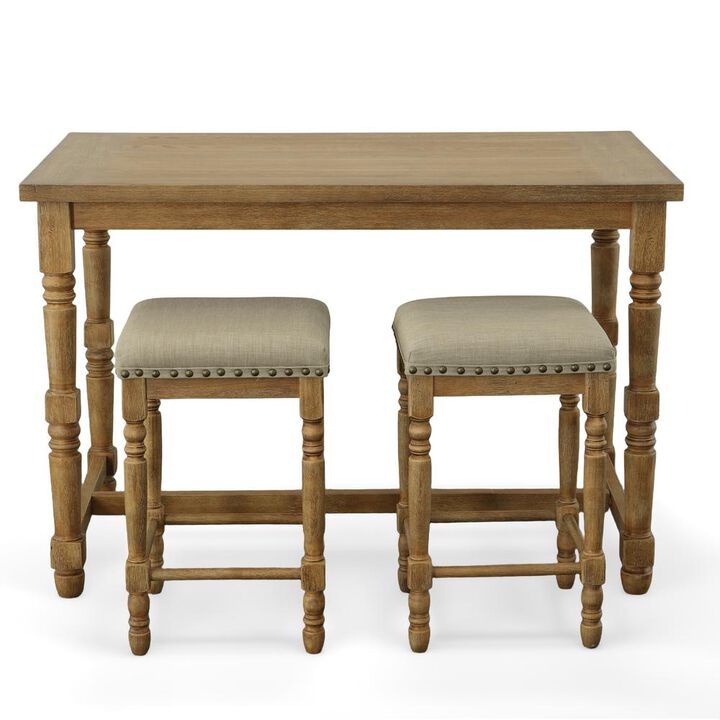Carolina Living Brittany Deluxe Bar Table - Vintage Honey