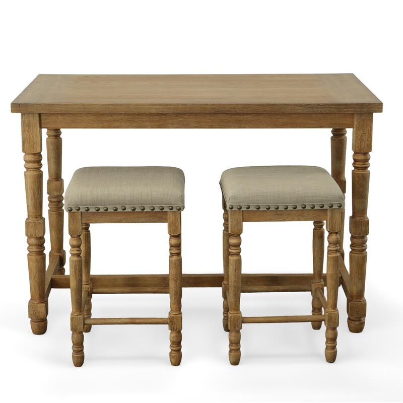 Carolina Living Brittany Deluxe Bar Table - Vintage Honey