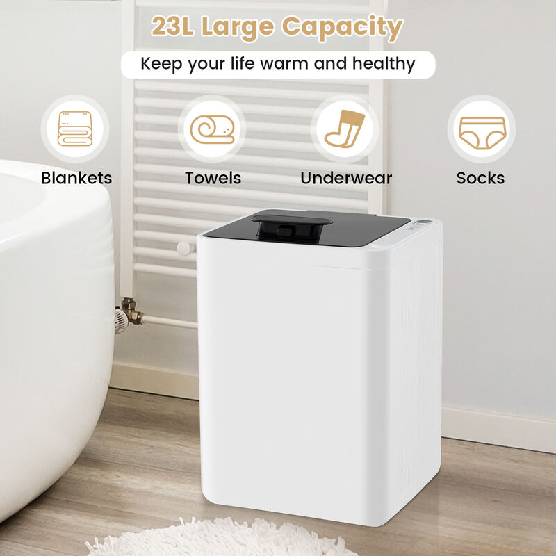 Towel Warmer Bucket with Timer and Overheat Protection