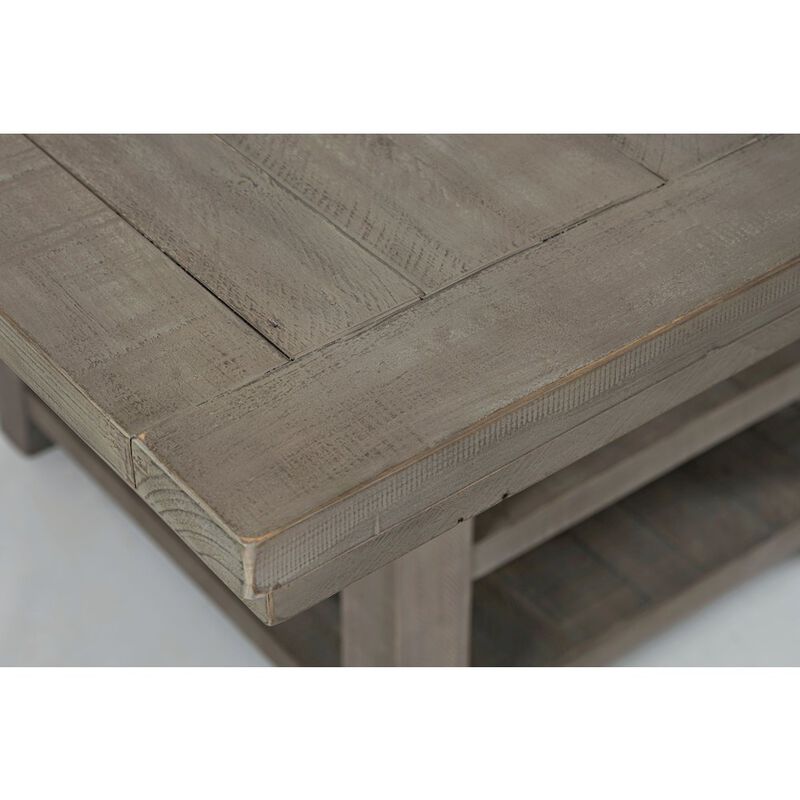 Jofran Outer Banks Reclaimed Pine Adjustable Height 60 Storage Dining Table