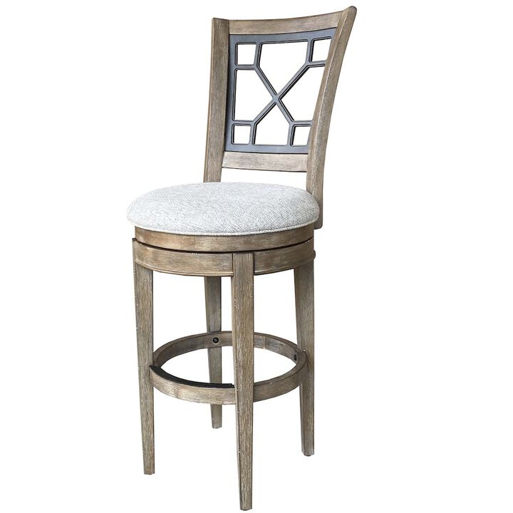 Parker House Furniture Parker House Sundance Dining - Sandstone Grid Back Swivel Bar Stool