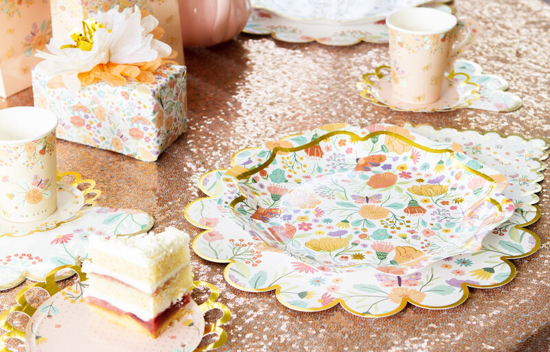 Ma Fete Tea Party Paper Dinner Plates, 10.5" (8)